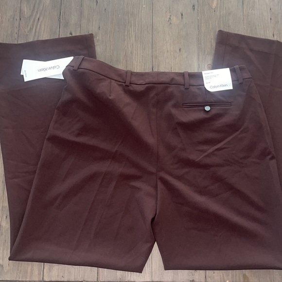 Calvin Klein Modern Fit Trousers Brown - Picture 5 of 5
